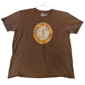 Dave Matthews Band Shirt Mens XL Brown Made in USA Charlottesville Graphic